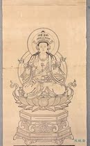 Wood printmaking antiques eleven faces Guanyin statue Japanese Buddhist art Meiji era carving about Qing Dynasty