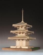 Falun Temple Triple Tower 1:75 woodyjoe introduction Ancient building wooden model North and South Dynasty style