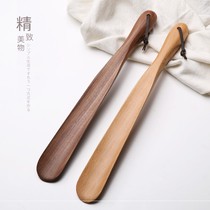 Shoehorn small high-grade cheap beech shoes put a long household long handle barefoot pregnant women wear shoes artifact does not bend over
