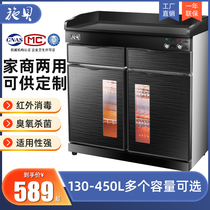 Tableware disinfection cabinet Commercial household large capacity stainless steel vertical restaurant UV disinfection tea cabinet catering cabinet