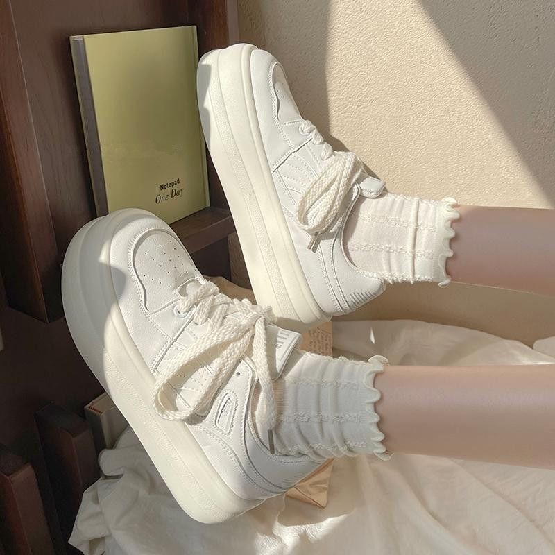 学生奶fufu帆布鞋女2023新款夏小白鞋休闲百搭女鞋透气厚底板鞋子