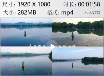 Aerial photography Hangzhou West Lake Santan Yinyue HD live video material