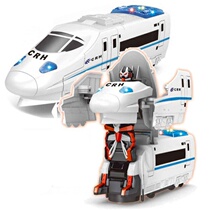 Electric Toy Car Harmony Train Universal Transforming Car Light Music Electric Transforming Robot Stall Hot Sale
