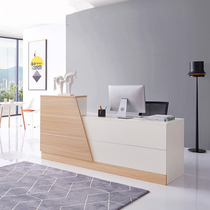 Hangzhou office front desk reception desk welcome desk fashion and simple Company clothing store barber shop bar checkout counter