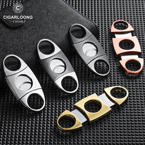 CIGARLOONG cigar scissors sharp non-embroidered steel double-edged portable cigar scissors CLE2-21IAC1