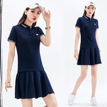 New badminton suit womens suit anti-light trousers tennis suit couple summer team jersey sports casual skirt