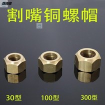 Type 30 cutting gun nut pressure cap 100 cutting nozzle screw cutting snatch nut accessories cutting torch 300 oxygen cutting nozzle