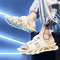 Slippers mens mens new summer men out of the car to drive cool drag trends lined with rubber sports sandals sandals