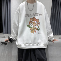 Long-sleeved pullover round neck sweater men loose spring and autumn casual student youth trend new jacket fried street mens clothing