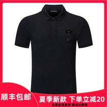 Armani Armani short-sleeved mens clothing 2021 new bear business men lapel polo shirt fashion T-shirt men