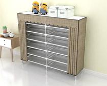 Shoe rack storage rack easy to put at the door home indoor good-looking storage artifact dust-proof shoe cabinet economical multi-layer