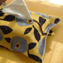 Fengwai handmade creative fabric tissue box Coffee table room tissue cover Hanging type pumping tissue bag