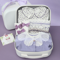 Newborn baby clothes gift box set Baby Full Moon 100 days gift girl baby high-grade gift autumn and winter