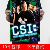 Crime Scene Investigation Season William Peterson Kraft Paper Promotional Pictorial Decorative Painting 2