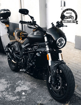 Benali 502C changed 8-inch round headlight shroud retro modified 7-inch round lamp hood fairing pig Hood