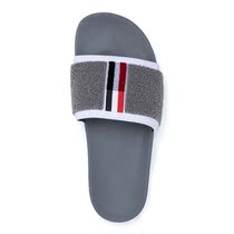 Tom TB Brown Striped Men Slippers Hair Circles Cloth Lined Cool Tug Toe Slippers Outdoor Sports Beach Shoes Women