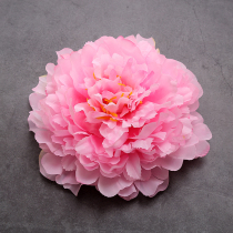 Simulation big peony flower lamp flower stage performance hand holding fake flower plastic silk cloth flower head kindergarten wrist flower