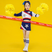 New childrens competitive competition Primary and secondary school campus games performance suit Mens and womens football baby cheerleading table