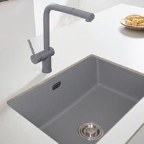 Accobes quartz stone sink large single tank 700U table off table table kitchen washing granite sink