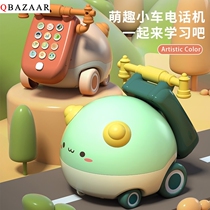 Baby toy music phone simulation landline baby 0-1 year old early education puzzle boys and girls children appease 3 months