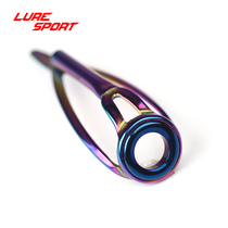 Poteng Luya rod anti-winding top ring eye guide wire ring CR 10# color frame blue magnetic ring Fishing rod DIY accessories