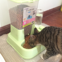 Cat automatic feeder cat supplies dog drinking fountain cat bowl dog bowl double bowl food tray feeding water dog supplies