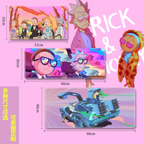 Mouse pad Rick and Morty plus size simple laptop pad Keyboard office desk convenient desk pad lock edge thickened creative jane keyboard pad support custom men and women cute trendy cool