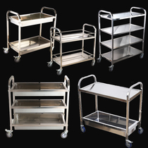 Stainless steel dining car household delivery silent food carts snack carts wine trucks commercial stalls carts