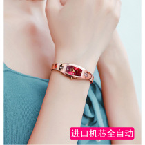 New womens watch automatic mechanical watch tungsten steel bracelet waterproof luminous girls watch trend fashion temperament