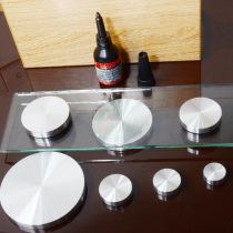 Desktop Glass Special Solid Aluminum Cake Stick bar Table Foot Tea Table Cabinet Feet Accessories Diameter Glass Solid Aluminum Cake Trim