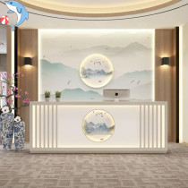 Health care hall cashier Chinese bar beauty salon reception desk club commercial ear shop foot therapy hall homestay
