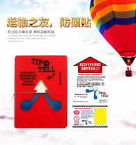 SF TIPNTELL anti-tilt anti-dumping inlet flow monitoring label Import herringbone sticker self-adhesive label sticker