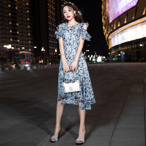 Banquet high-end evening dress skirt Femininity Light luxury niche design sense socialite summer dress can usually be worn in summer