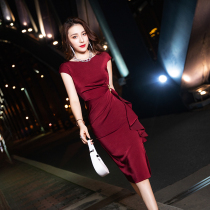 Evening dress Dress Woman Temperament High-end Light Extravagant noble Red Wedding young Heinebrit Mothers wedding banquet Summer