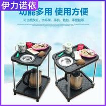 Playing cards put cups mahjong machine coffee table tea shelf foot ashtray mahjong side table