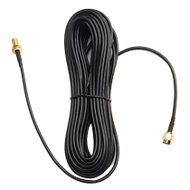 Router wifi external antenna extension cord RP-SMA male transfer RG174 feeder Black 6 m