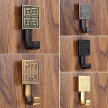 New Chinese wardrobe door antique style golden clothes hook single hook entry door back shoe cabinet clothes cloakroom adhesive hook