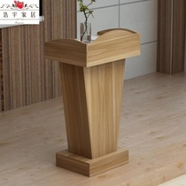 Presentation desk reception desk desk classroom retro conference room wooden front desk shopping guide simple welcome desk