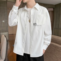 Mens Coat Spring & Autumn 2022 New Spring Jacket Mens Cargo Long Sleeve Shirt Dress Fashion Brand Baseball Uniform