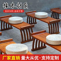 The Chinese wood primary school classroom desks and chairs mei shu zhuo hui hua zhuo kindergarten Sinology table shu fa zhuo shu hua zhuo
