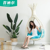 100 Cage hanging basket Cane Chair Balcony Hanging Chair Home Indoor Net Red Teenage Girl Autumn Living Room Drop Chair Sloth Cradle Chair
