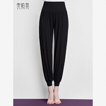 Black loose dance radish pants practice clothes female body training clothes lantern toe yoga dance costume