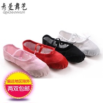 Qingman dance Belly dance Dance shoes Soft soled practice shoes Cat claw shoes Body canvas shoes Ballet Adult