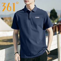  361 short-sleeved T-shirt mens 2021 summer new sports and leisure breathable quick-drying POLO shirt mens lapel top