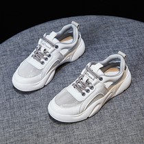 Romantic opening in the heart of the heart new 100 hitch tide genuine leather mesh sandal women Baotou hollowed-out small white shoes