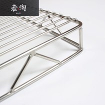 Thickened pork mesh Stainless steel barbecue mesh Raised pork mesh Baking cake cold mesh cooling rack shelf