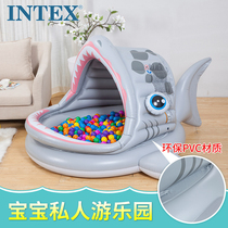 intex Inflatable baby boy ocean ball pool fence indoor color ball pool baby toy 1-2 years old