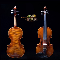 Round garden solid wood violin spruce wood panel natural maple back professional performance test
