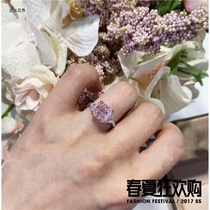 Pink diamond Mozambique ring pure 18u750 ring 3 Karat luxury women