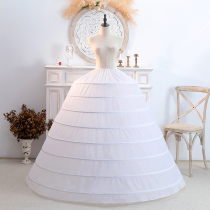 New 8-lap oversized wedding dress skirt brace Fishbone petticoat dress performance skirt bride extra-large cap lining large skirt brace